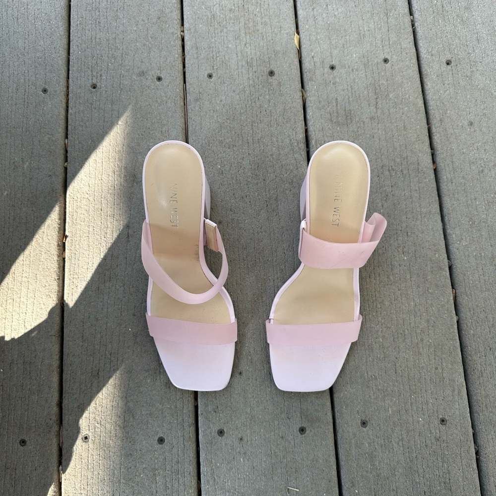 Nine West Pink Heeled Sandals